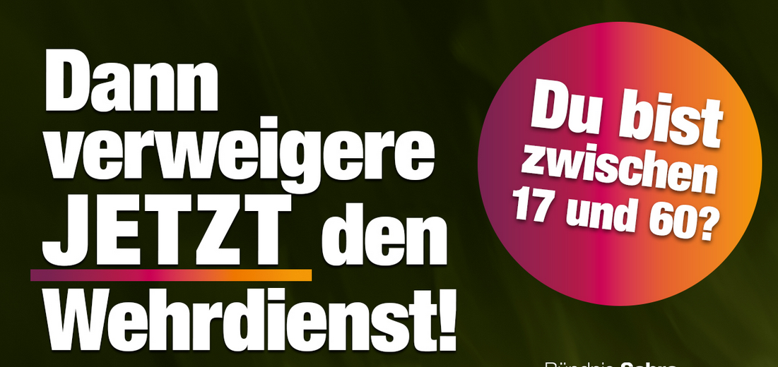 Wehrdienst verweigern! Aber wie?