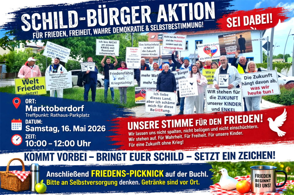 Schild-Bürger Aktion