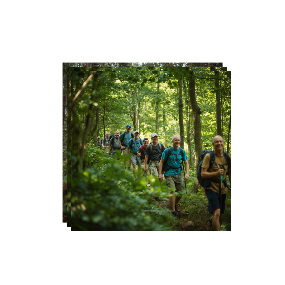 Männerwanderung